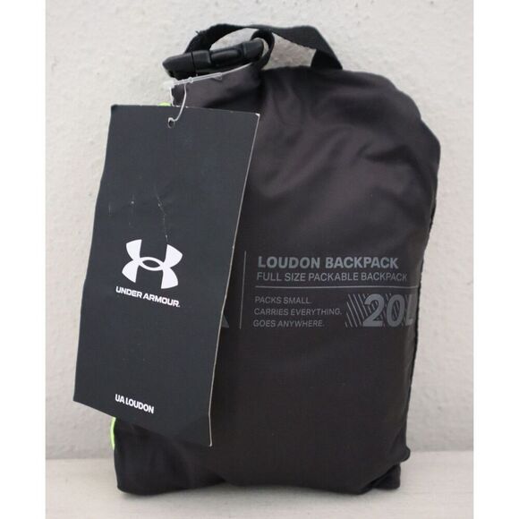 Under Armour 1381915 Unisex Adult OSFA Black UA Loudon Packable Backpack - Picture 2 of 8